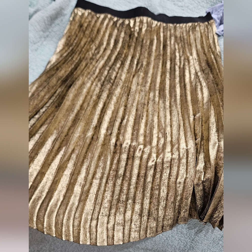Lane Bryant metallic midi skirt